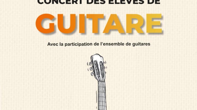 [Concert] des élèves de guitare