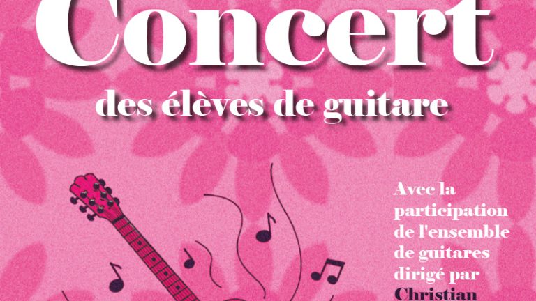 [Évènement] Concert des élèves de guitare