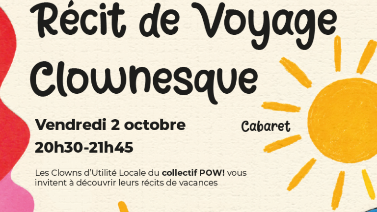 [Évènement] Récit de voyage clownesque